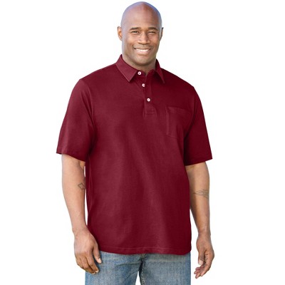 KingSize Men's Big & Tall Shrink-Less Lightweight Polo