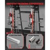 Smith Machine, 2200lbs Power Rack with Smith Bar, Cable Crossover Machine for Home Gym, Multifunctional Smith Machine with LAT Pulldown System - 4 of 4