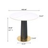 Small Conference Table, 33.46 Inch Dining Table for Dining Room,Negotiation Room,Cafe - 2 of 4