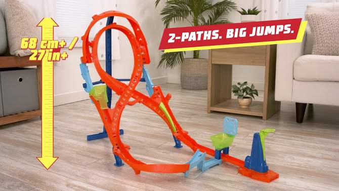 Hot Wheels Action Vertical-8 Jump Track Set, 2 of 8, play video