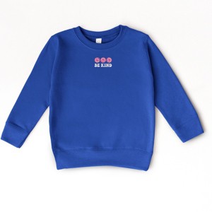 The Juniper Shop SmileyWorld Embroidered Be Kind Turning Smiles Toddler Sweatshirt - 1 of 3