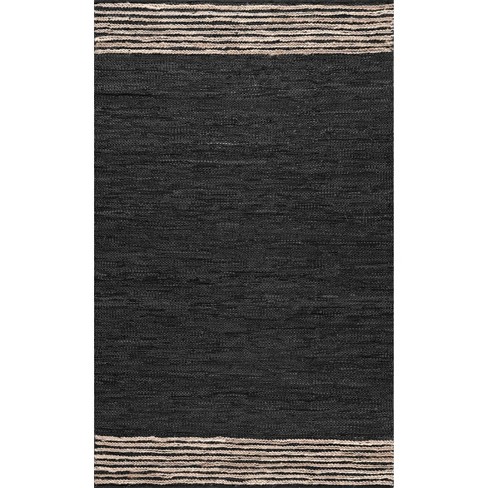 Leather Area Rug Gray Nuloom Target, Leather Area Rug Grey