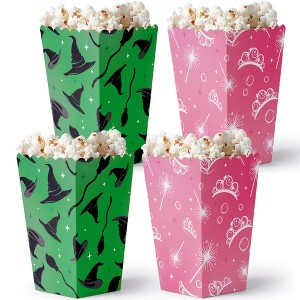 Big Dot of Happiness Witch Popcorn Boxes, Good Pink and Green Birthday or Witch Halloween Party Favor Treat Boxes - Set of 12 - 1 of 4