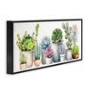 Stupell Industries Varied Succulent Garden Soft Hues Black Framed Giclee Art - 3 of 4