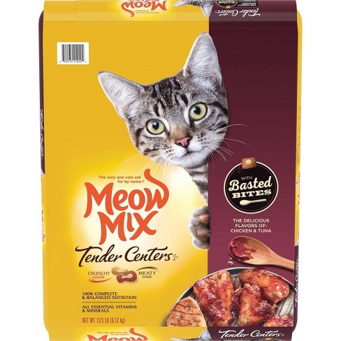 meow mix purple bag