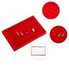 Unique Bargains Velvet 7 Slots Jewelry Trays Stackable Tray Box Showcase for Rings Earrings Studs 1 Pc - 3 of 4