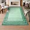 Lahome Loop Border Gradient Style Short Pile Velvet Rectangular Indoor Area Rug - 4 of 4