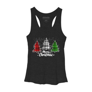Women's Design By Humans Christmas Tree Buffalo By NekoShop Racerback Tank Top - 1 of 3