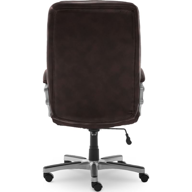 Serta Executive Big&#38;Tall Office Chair, Puresoft Faux Leather, Roasted Chestnut, 2 of 16