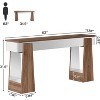 Tribesigns Mirrored Console Table,  63-Inch Farmhouse Entryway Table, Wooden Behind Couch Sofa Table for Entrance, Hallway, Foyer, Living Room - 3 of 4