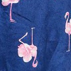 navy pink flamingo