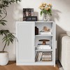 Dovelina Accent Storage Cabinet with Adjustable Shelves-Rattan Door - 2 of 4