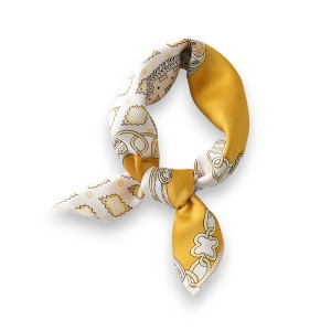 Anna-Kaci Women's Baroque Print Satin Scarf with Glossy Finish 20×20 Inches - 1 of 2