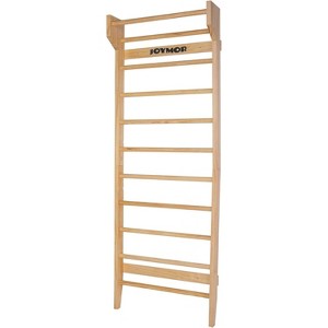 JOYMOR Adults & Teens Multiuse Swedish Ladder Wall Mounted Gym Ladder for Stretching & Therapy Wood - 1 of 4