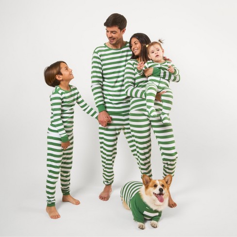 Leveret Two Piece Cotton Christmas Pajamas Striped Green And White 18 24 Month Target