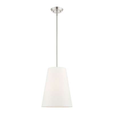 Livex Lighting Prato 1 - Light Pendant in  Brushed Nickel