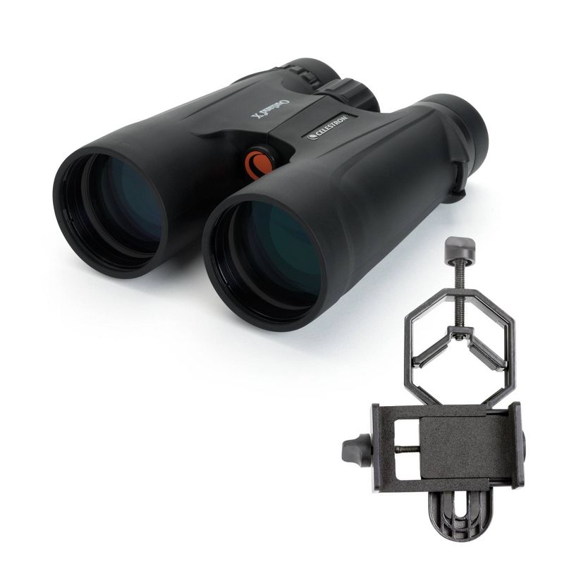 Celestron Outland 10x50 Binocular Bundle with Smartphone Adapter, 2 of 8