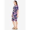 Woman Within Plus Size Button-Front Short Essential Dress - 4 of 4