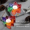 JDICTION 2PCS 3D Snowflake Tree Christmas Resin Molds, Silicon Casting Molds for DIY Tealight Votive/Jewelry Trinket Holder - 3 of 4