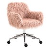 NicBex Adjustable Home Office Chair Modern Swivel Computer Chair Vanity Chair with 5 Casters and Mid-Back for Office, Study, Living Room - 4 of 4