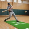 VEVOR Baseball Hitting Mat, 12x6 ft Batting Cage Mat, Batters Box Turf Mats, Softball Batting Practice Equipment with Home Plate, Green - 2 of 4