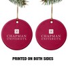 Chapman University Primary Logo Porcelain Holiday Christmas Tree Ornament  2.8" (7.1 cm) - 2 of 4