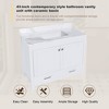 43" Modern Bathroom Vanity with Artificial Marble Karalakin Top, Solid Wood Frame, Soft-Close Doors & Drawer Storage -( Single Faucet Hole) - 3 of 4