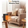 Kismile 1500W Space Heater with 3 Modes, Adjustable Thermostat & Safety Overheat/Tip-Over Protection for Home Office Use - 4 of 4