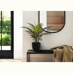 Sapphtopaz Artificial Palm Tree Faux Plants, Artificial Tree Indoor with Natural Wood Trunk, Room Decor for Home, Porch - 1 of 4