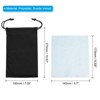 Unique Bargains Microfiber Protective Storage Pouch Draw String Ski Goggle Bags 3 Pcs with Cleaning Cloths - 2 of 4