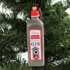 Pinnacle Peak 5.25 In London Extra Dry Gin Bottle Royal Hand Painted Tree Ornaments - 3 of 3