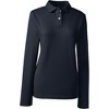 Lands' End School Uniform Women's Long Sleeve Feminine Fit Mesh Polo Shirt - 2 of 2