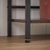 Triple Wide 5-shelf Bookshelves Industrial Retro Wooden Style Home and Office Large Open Bookshelves - 3 of 4