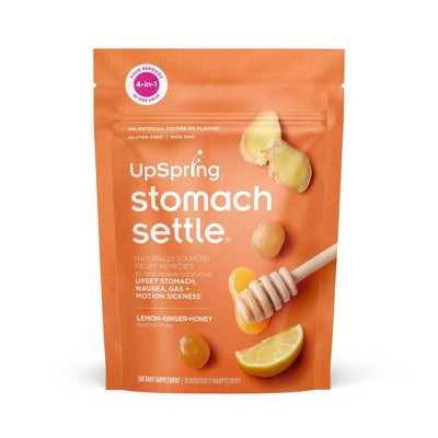 Upspring Stomach Settle Nausea Relief Drops - Lemon Ginger Honey - 28 Drops