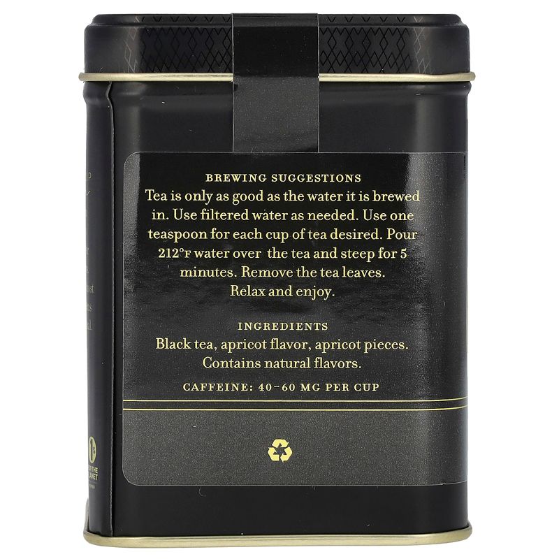 Harney & Sons Flavored Black Tea, Apricot, 4 oz (112 g), 2 of 3