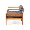 Christopher Knight Home Bianca Outdoor Acacia Wood Club Chairs with Cushions - 4 of 4