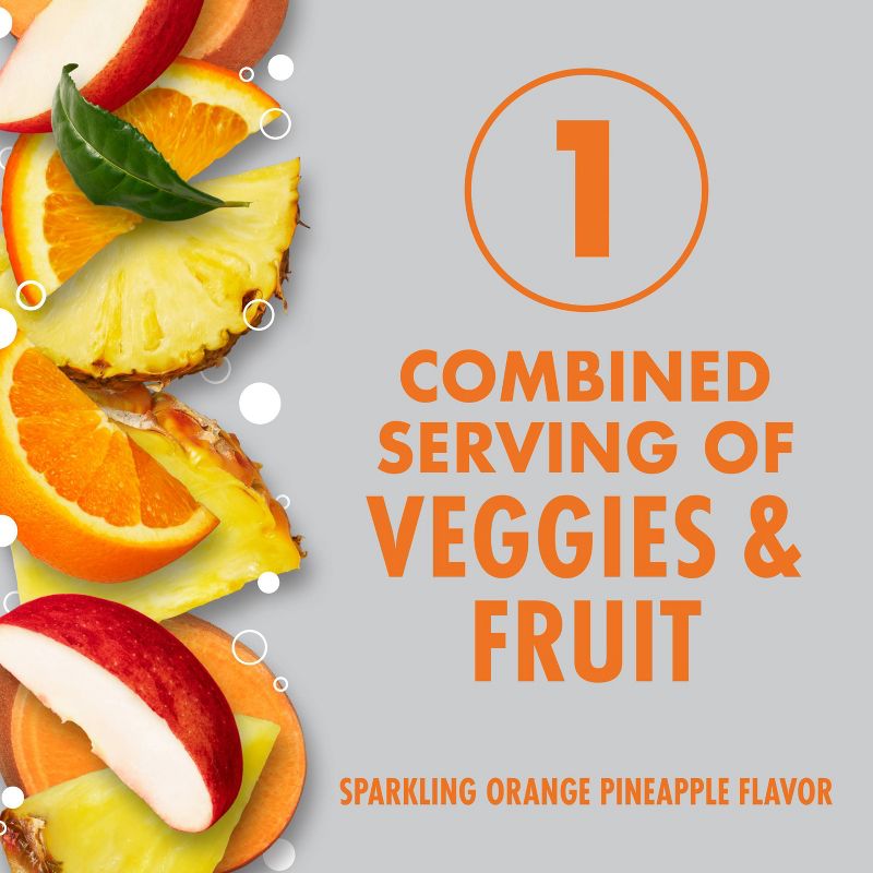 V8 Sparkling +Energy Orange Pineapple Juice Drink - 4pk/11.5 fl oz Cans, 5 of 14