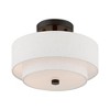 Livex Lighting Meridian 2 - Light Semi-Flush Mount in  English Bronze - 4 of 4