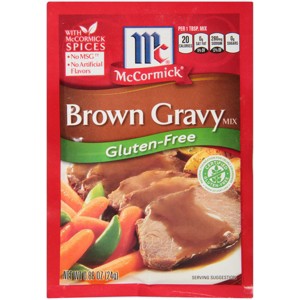 McCormick Gluten Free Brown Gravy Seasoning Mix - 0.88 oz - 1 of 4