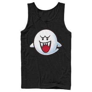 Men's Nintendo Mario Boo Ghost Smile Tank Top - 1 of 4