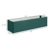 8x2x2ft Galvanized Raised Garden Bed Kit with Safety Edging for Flowers, Herbs and Vegetables - 3 of 4