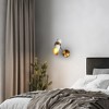 LNC Charonefos 4.7-in W 1-Lights Mid-Century Modern Wall Lights,Black/White - 4 of 4