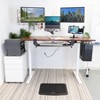 Mount-It! Electric Sit-Stand White Desk Frame with Extra-Wide Brown Tabletop - 3 of 4