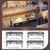 Heynemo Aluminum Patio Furniture Set with Fire Pit Table, 6 Pieces Outdoor Conversation Set Metal Sectional Couch Sofa and Coffee Table - 2 of 4