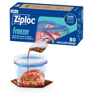 Ziploc Freezer Gallon Bags with Grip 'n Seal Technology - 1 of 4