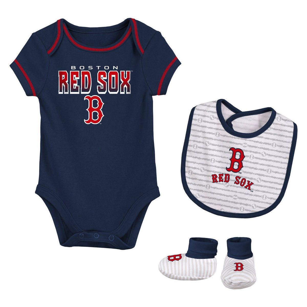 MLB Boston Red Sox Baby Layette Set