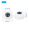 Unique Bargains Realistic DIY Craft Three-Dimensional Acrylic Doll Eyes 1 Pair - 2 of 4