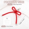 Unique Bargains PU Leather Bag Phone Charm Hanging Accessories Bow Keychains 4 Pcs - 2 of 4