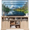 Mastgoal TV Stand for 75inch TVs with Sliding Door, Adjustable Shelf & Storage, 32inch Tall Modern Media Console for Living Room - 2 of 4