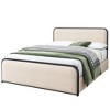 Ridstar 78 in. W Modern King-Size Metal Bed Frame with Curved Upholstered Headboard & Footboard and 4 Storage Drawers-Beige - 3 of 4